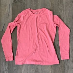 Peach pink long sleeve t shirt
